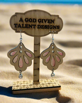 See You At The Sea Wooden Earrings